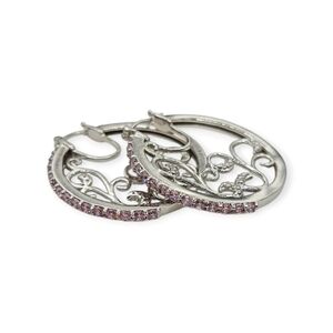 Crystal Hoop Earrings